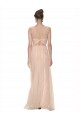 Tulle High Neck Sheath Blush Bridesmaid Dress Derby