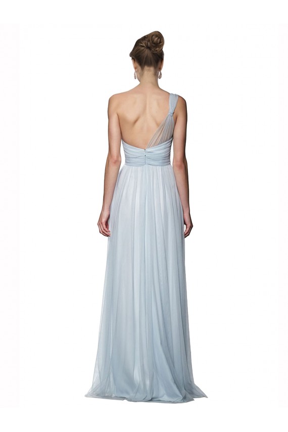 Tulle One Shoulder A-Line Mist Bridesmaid Dress Derby