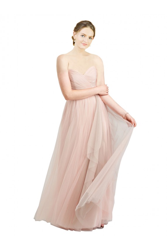 Tulle Sweetheart A-Line Pink Bridesmaid Dress / Evening Dress Derby