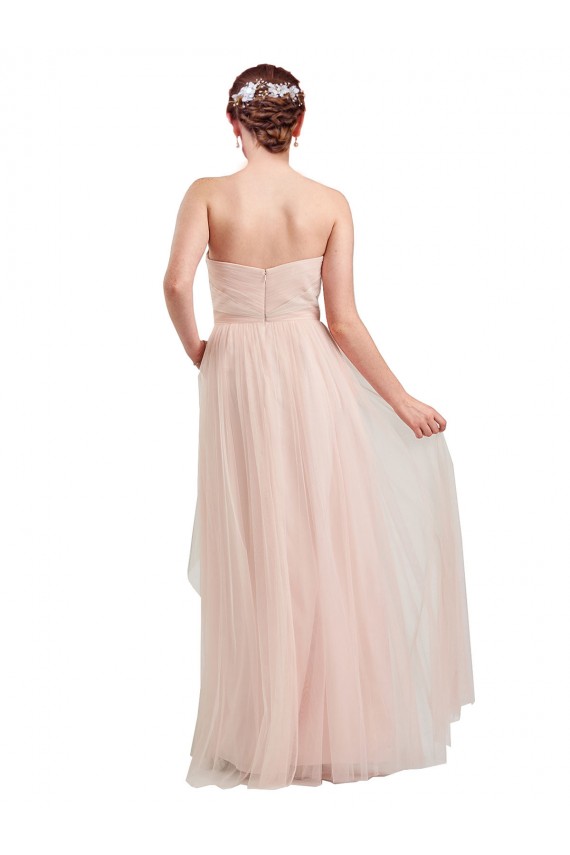 Tulle Sweetheart A-Line Pink Bridesmaid Dress / Evening Dress Derby