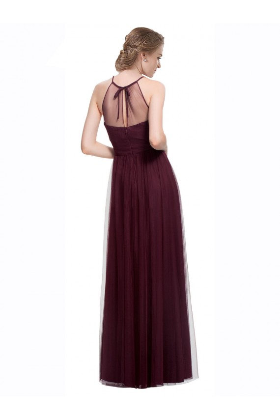 Tulle Sweetheart A-Line Red Bridesmaid Dress Derby