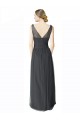 Tulle Sweetheart V-Back A-Line Pewter Formal Dress / Bridesmaid Dress Derby