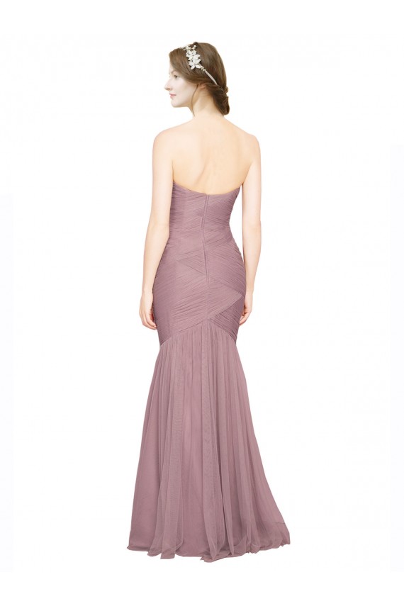 Tulle Strapless Mermaid Bridesmaid Dress Derby