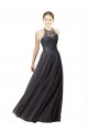Tulle & Lace Sweetheart Open Back A-Line Slate Grey Bridesmaid Dress Derby