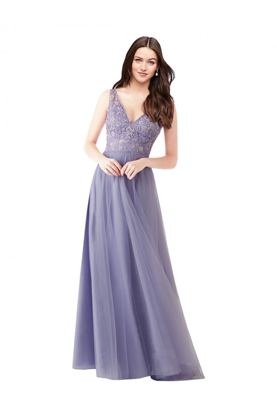 Tulle & Lace Sweetheart V-Back A-Line Formal Dress / Bridesmaid Dress Derby