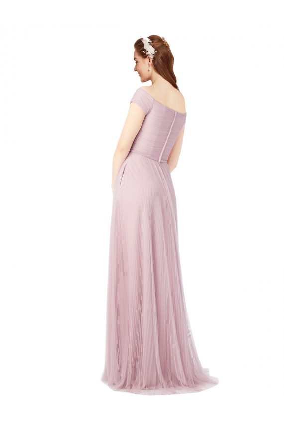 Tulle Off the Shoulder A-Line Bridesmaid Dress / Evening Dress Derby