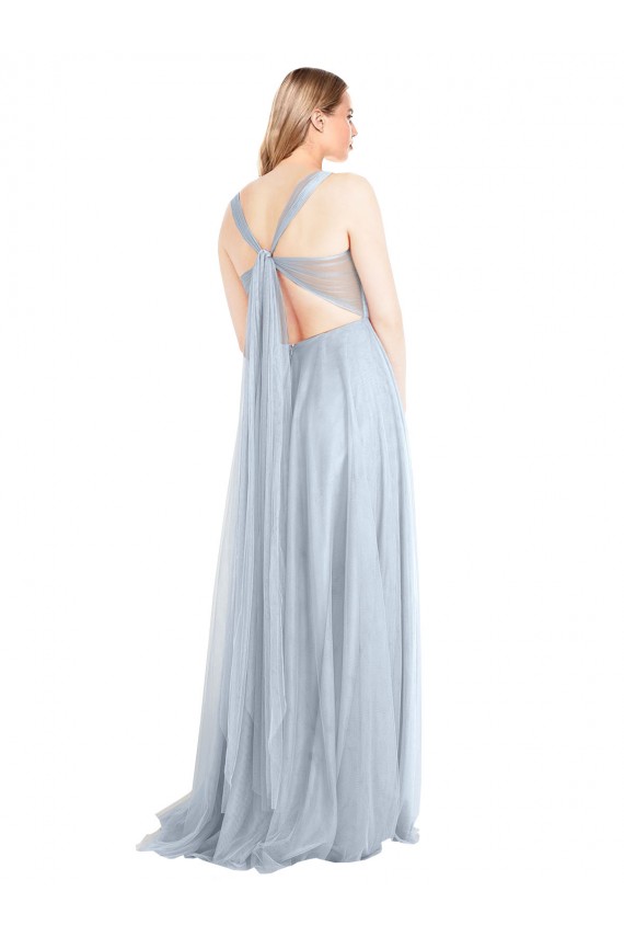 Tulle Sweetheart A-Line Light Sky Blue Evening Gown / Bridesmaid Dress Derby