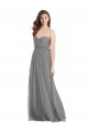 Tulle Sweetheart A-Line Slate Grey Bridesmaid Gown Derby
