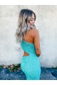 Velvet Sequin One Shoulder Mermaid Prom Dresses Derby