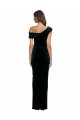 Stretch Velvet Sweetheart Sheath Dark Green High Low Evening Gown / Prom Dress / Bridesmaid Dress Derby
